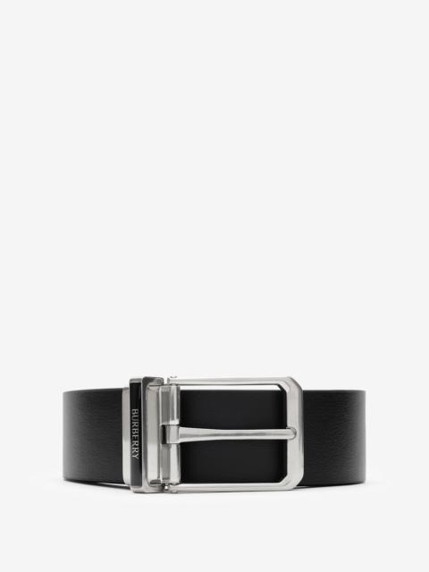 Burberry Reversible Leather Enamel Logo Belt