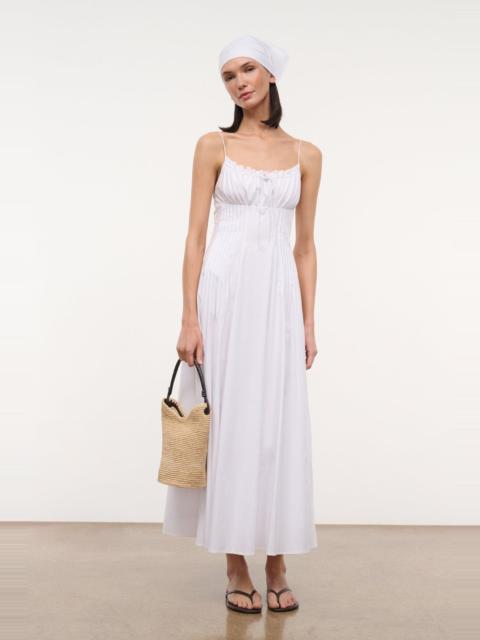 STAUD STAUD MARGI DRESS WHITE