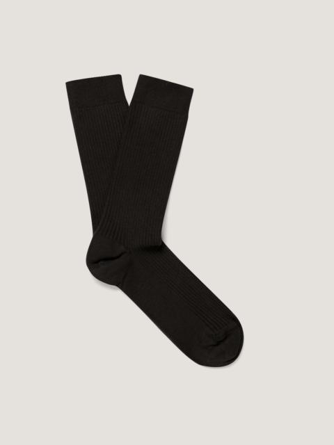 Sunspel Cotton Ribbed Socks