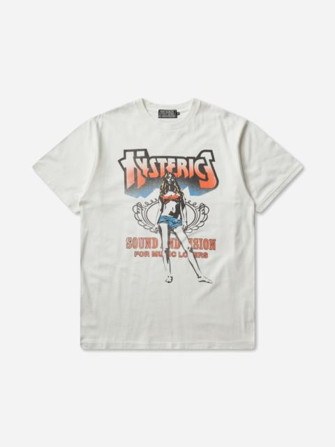 Hysteric Glamour Men's Bad Ass Mama Tour T-Shirt White