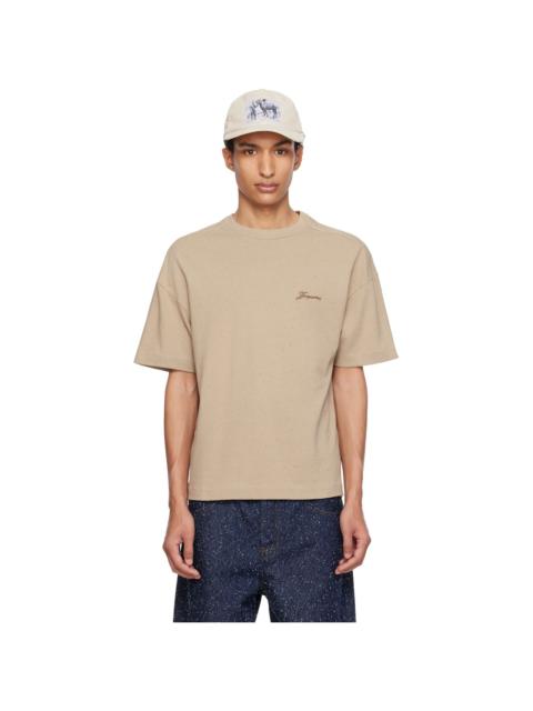 JACQUEMUS Beige 'Le Brodero' T-shirt