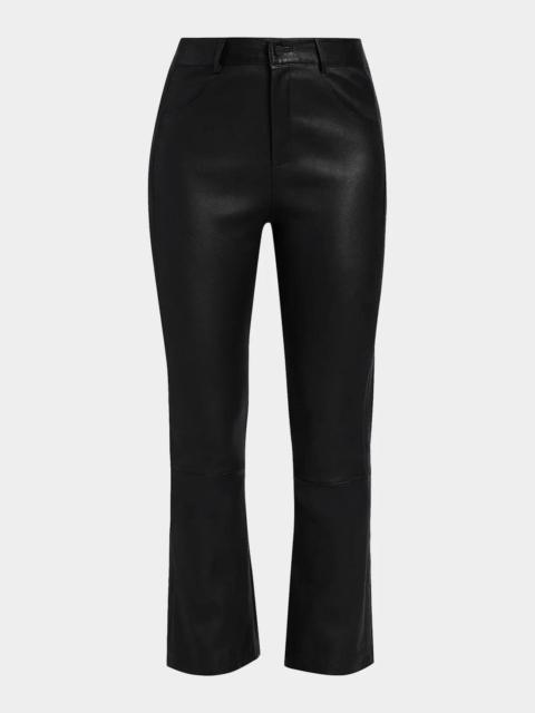 LAMARQUE Faris Leather Flare Pants