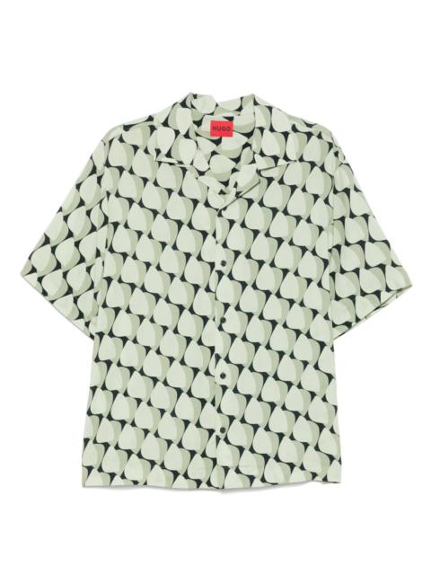BOSS abstract-print shirt