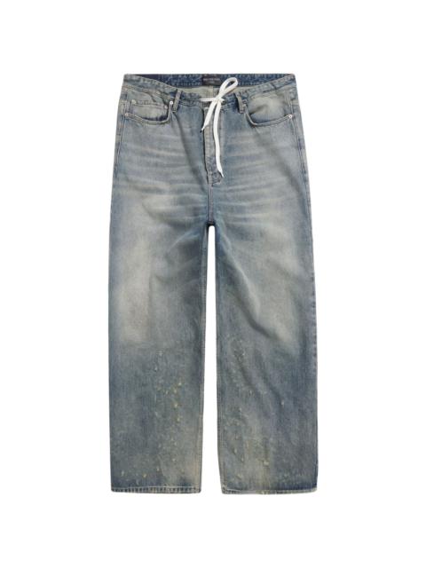 BALENCIAGA drawstring wide-leg jeans