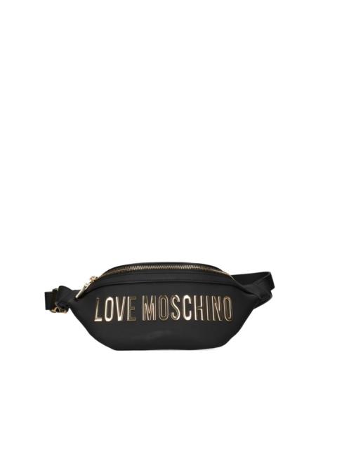 Moschino logo-appliqué belt bag