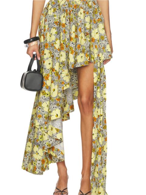 ALÉMAIS Orange Blossom Asymmetric Skirt