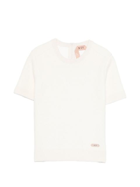N°21 round-neck short-sleeve sweater