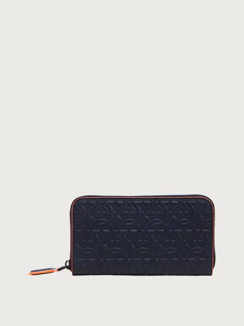FERRAGAMO ZIP AROUND GANCINI WALLET