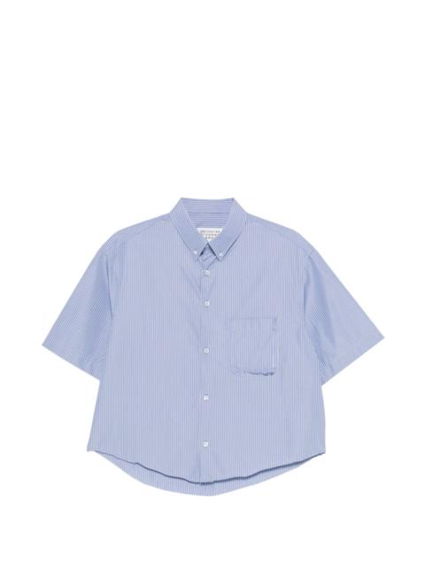 Maison Margiela striped-fastening shirt