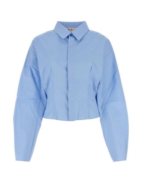 Marni Light blue poplin shirt