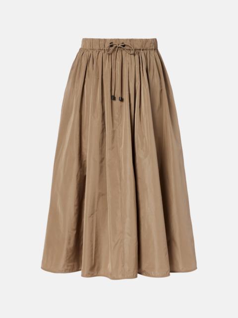 Max Mara Lonza taffeta midi skirt