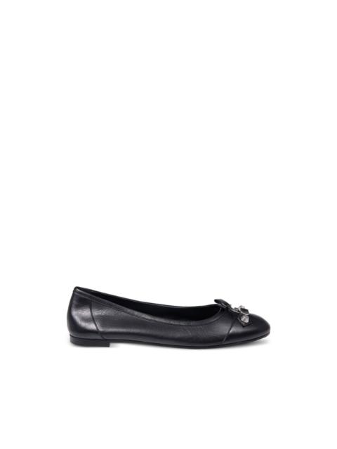 BALENCIAGA City bow buckled ballet flats