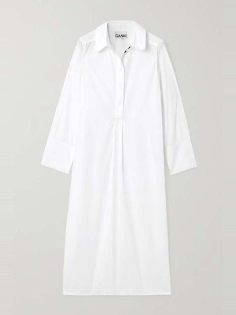Organic cotton-poplin shirt dress