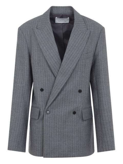 The Frankie Shop pinstripe double-breasted jacket