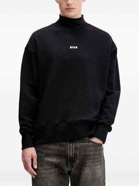 MSGM roll-neck logo-detail sweater