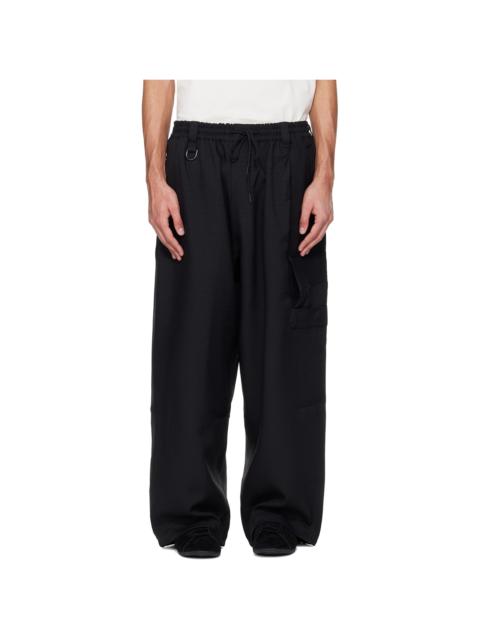 Y-3 Black Sport Uniform Straight Cargo Pants