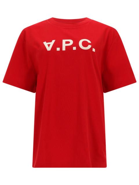 A.P.C. COTTON T-SHIRT WITH LOGO