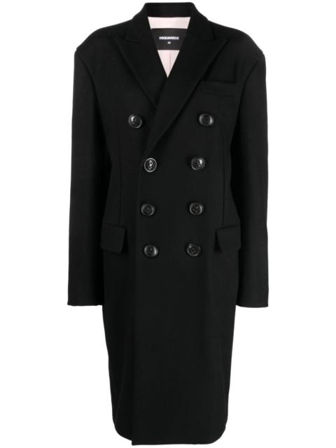 DSQUARED2 double-breasted virgin wool coat