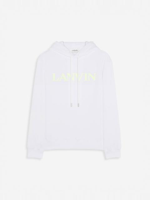 CLASSIC FIT LANVIN CURB HOODY IN COTTON FLEECE