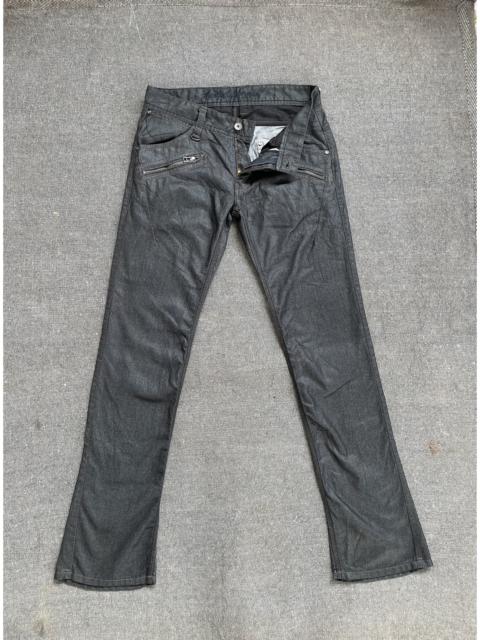 パンツ 00s nicole leather pockets flared denim 00s nicole leather pockets flared denim（Nicole Miller High