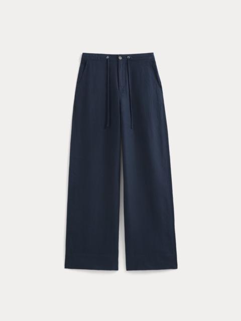 EVERLANE WIDE-LEG DRAWSTRING PANT IN LINEN