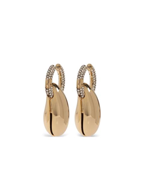 TORY BURCH huggie-fastening drop earrings