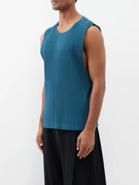 ISSEY MIYAKE Scoop-neck technical-pleated tank top