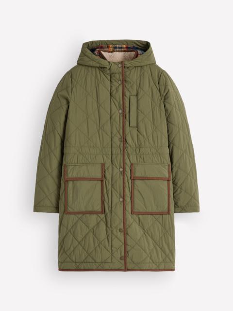 BODEN Quilted 4-in-1 Parka-Woodland Green