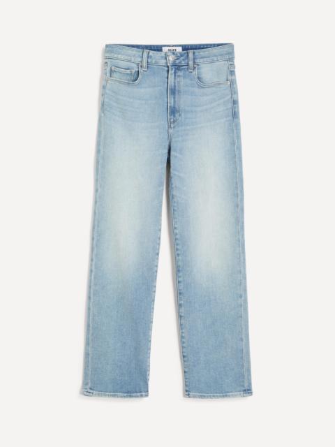 PAIGE Stevie Crop Straight Jeans in Coliseum