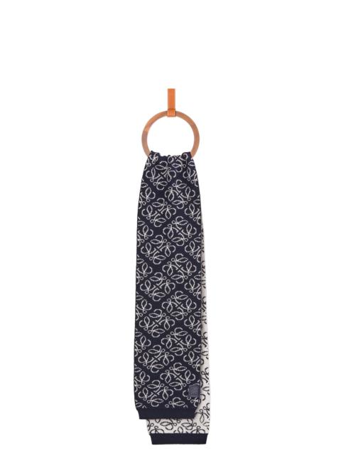Loewe All-over Anagram scarf in wool