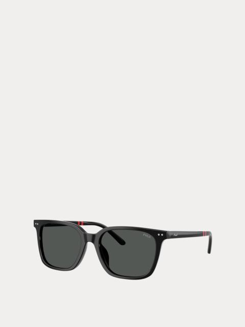 Polo Ralph Lauren Rugby-Stripe Square Sunglasses