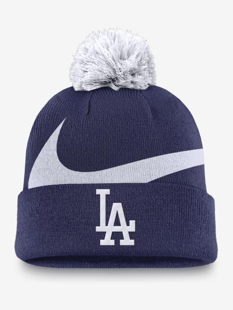 Los Angeles Dodgers Peak Men's Nike MLB Cuffed Pom Beanie