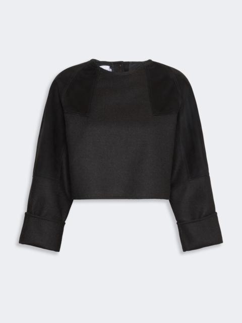 Max Mara AFA Wool flannel blouse - DARK GREY