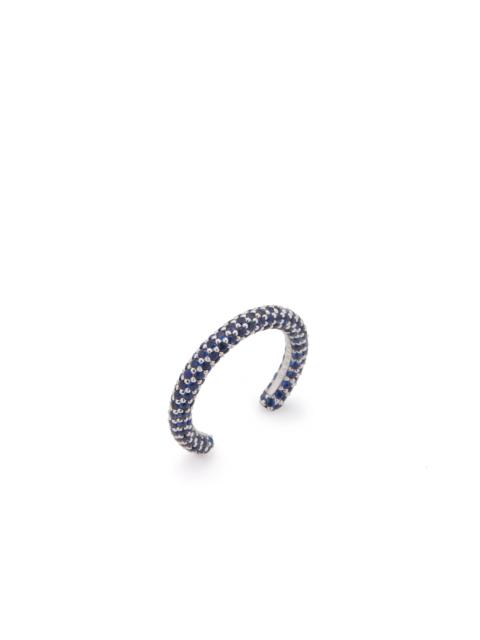 GABRIELA HEARST Tarot Pave Ring in 18K White Gold & Blue Sapphires
