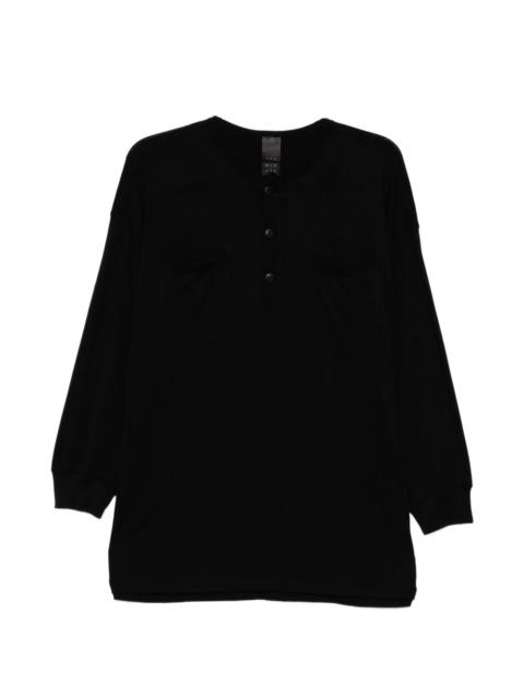 The Viridi-anne Henley-neck T-shirt