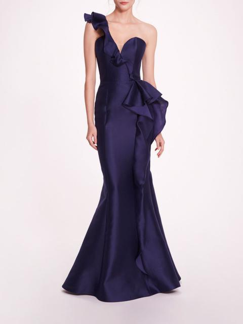 Marchesa SILK MIKADO GOWN