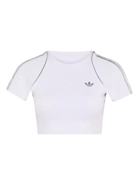 adidas (WMNS) adidas Sport Superstar Bra T-Shirt Asia Sizing 'Frozen Purple' KW5795