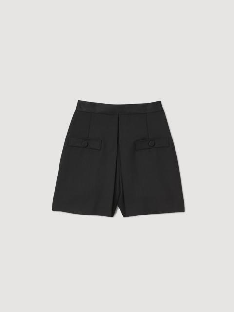 Sandro High-waisted shorts with buttons