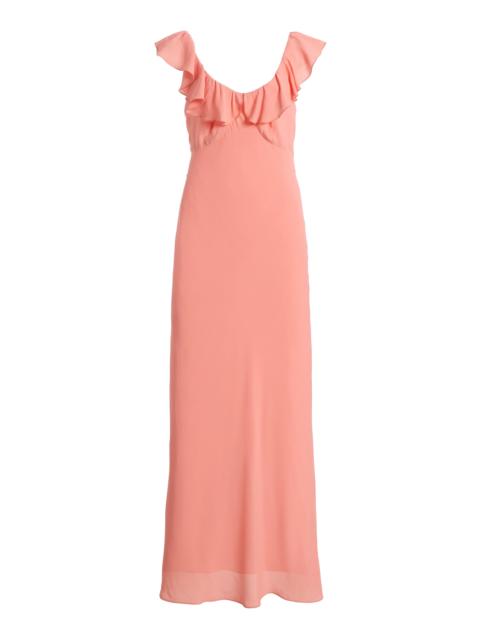 Favorite Daughter The Blossom Ruffled Maxi Dress Exclusive pink