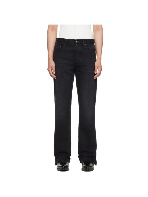 AMIRI Black Straight Flare Jeans