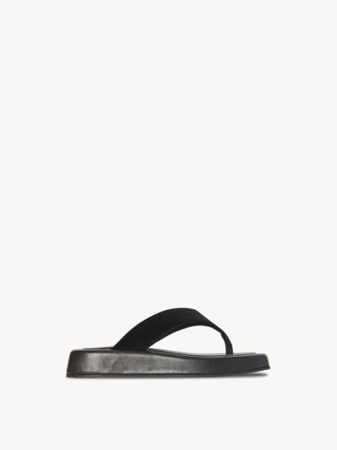 The Row Ginza Sandal in Velvet