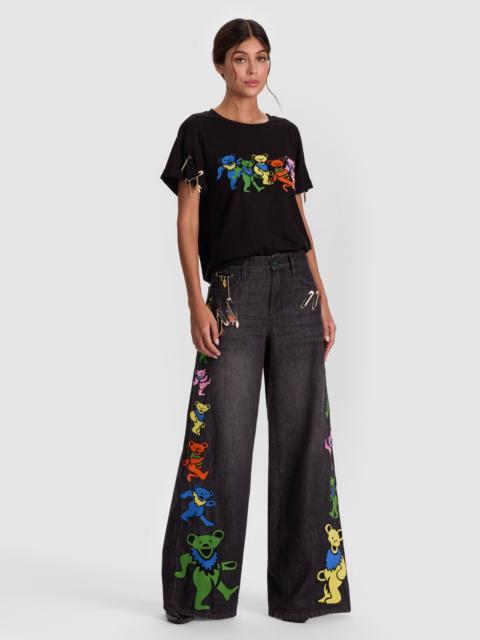 Alice + Olivia A+O X GRATEFUL DEAD AMAZING JEAN