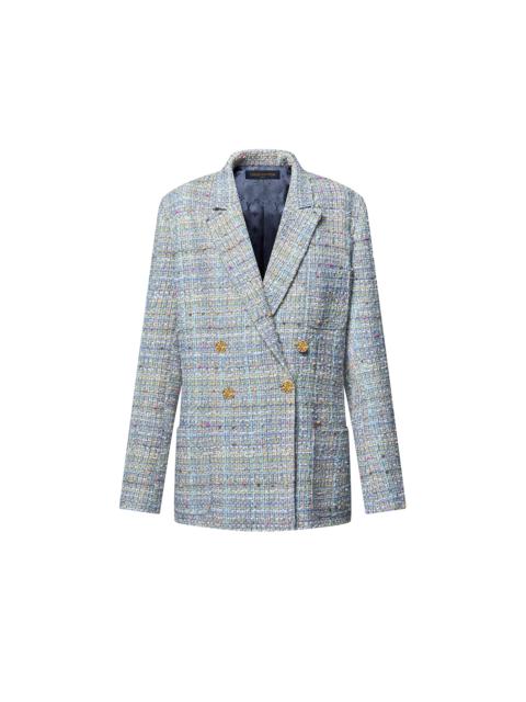 Louis Vuitton Double-Breasted Tweed Blazer