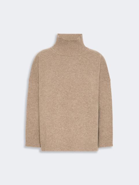 WEEKEND Max Mara BORGIA Wool knit turtleneck jumper - HAZELNUT BROWN