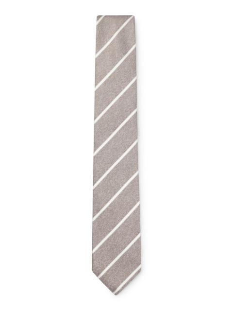 BOSS STRIPED TIE IN ITALIAN-MADE SILK