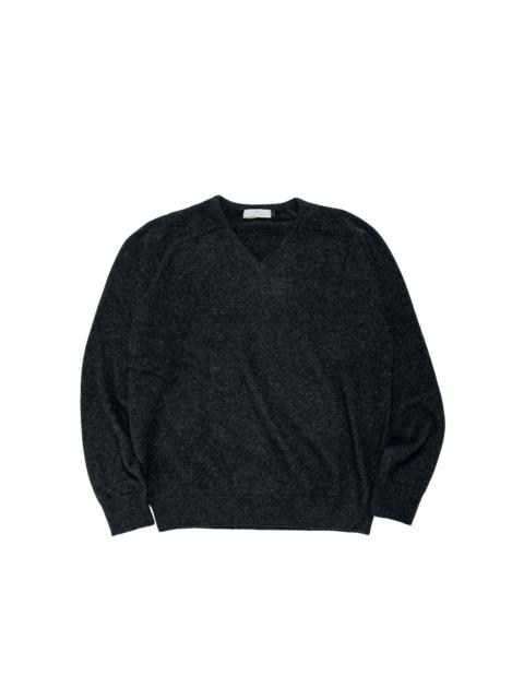 AMOMENTO Racoon V-Neck Knit Charcoal