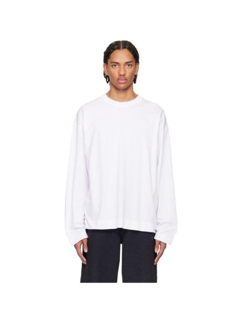 Dries Van Noten White Dropped Shoulder T-shirt