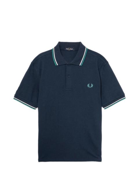 Fred Perry tipped embroidered polo shirt