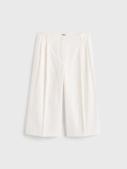 TOTEME Cropped trousers white