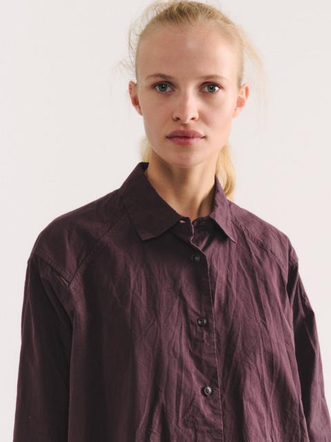 CASEY/CASEY DRAYS TRAVAIL SHIRT - PAPER COT - EBONY